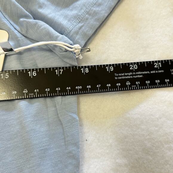 PJ Salvage Back to Basics Short Sleeve Keyhole Tee Shirt Ice Blue Size Small NWT - Picture 7 of 8